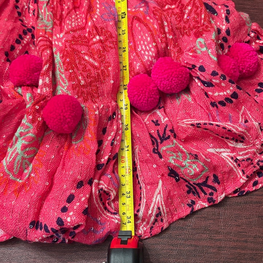 SUNDRESS Hot Pink Boho Smocked Mini Dress - Picture 9 of 10